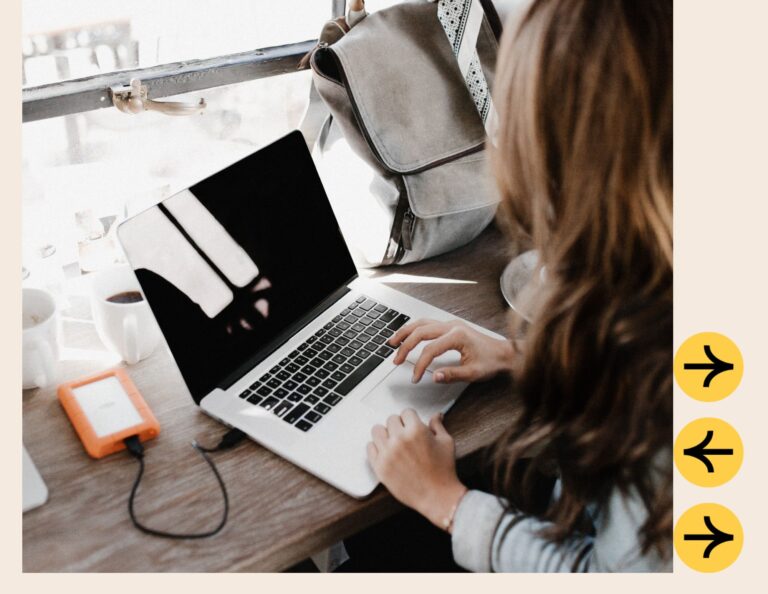 Woman thinks about website redesign