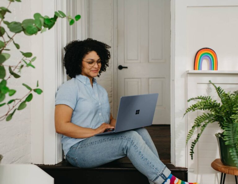 Woman working on timeboxing in her schedule