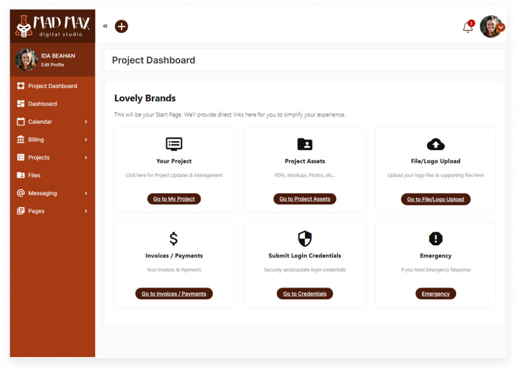 Suitedash client portal