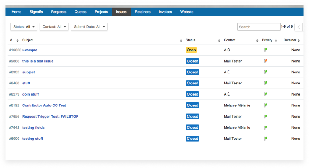 Accelo client portal
